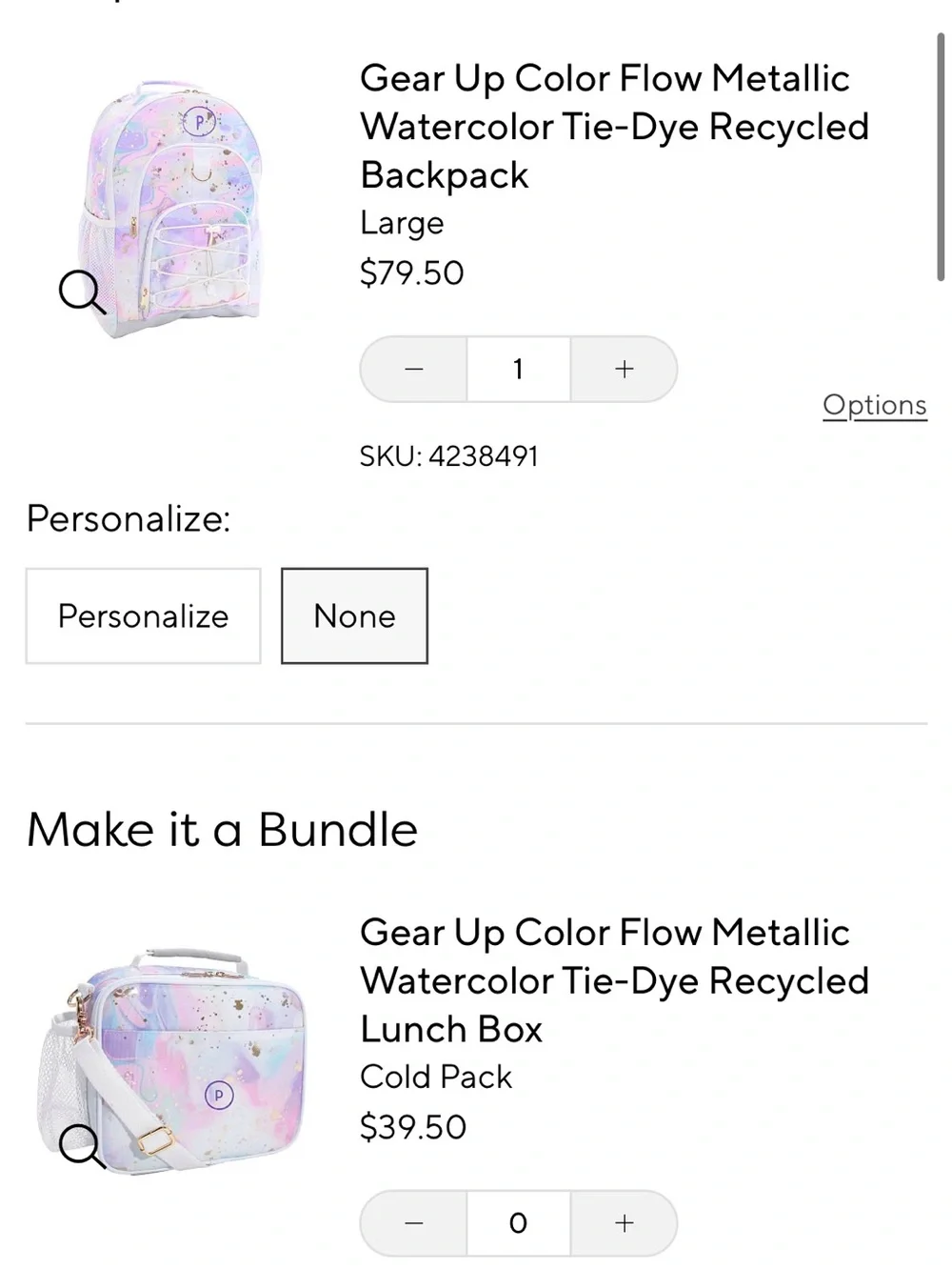 Pottery Barn Teen - Gear Up Color Flow Metallic Watercolor Tie-Dye Bundle